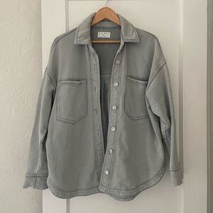 NEW Z Supply All Day Knit Denim Jacket S